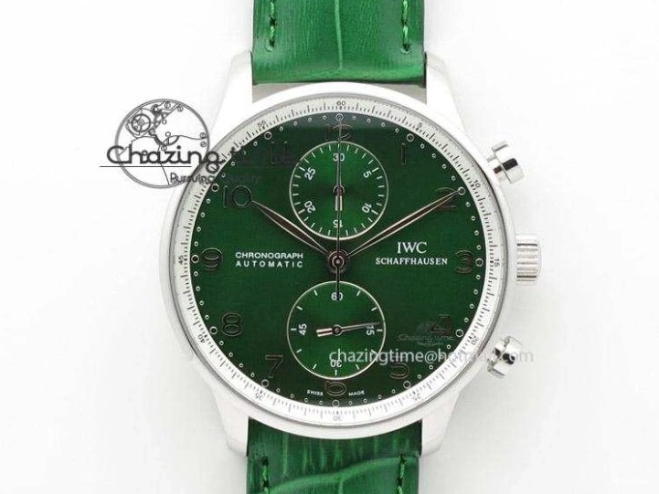 MIROTIME 0405 Bold Portuguese Real PR IW500704 ZF 1:1 Best Edition On Black Leather Strap A 7374